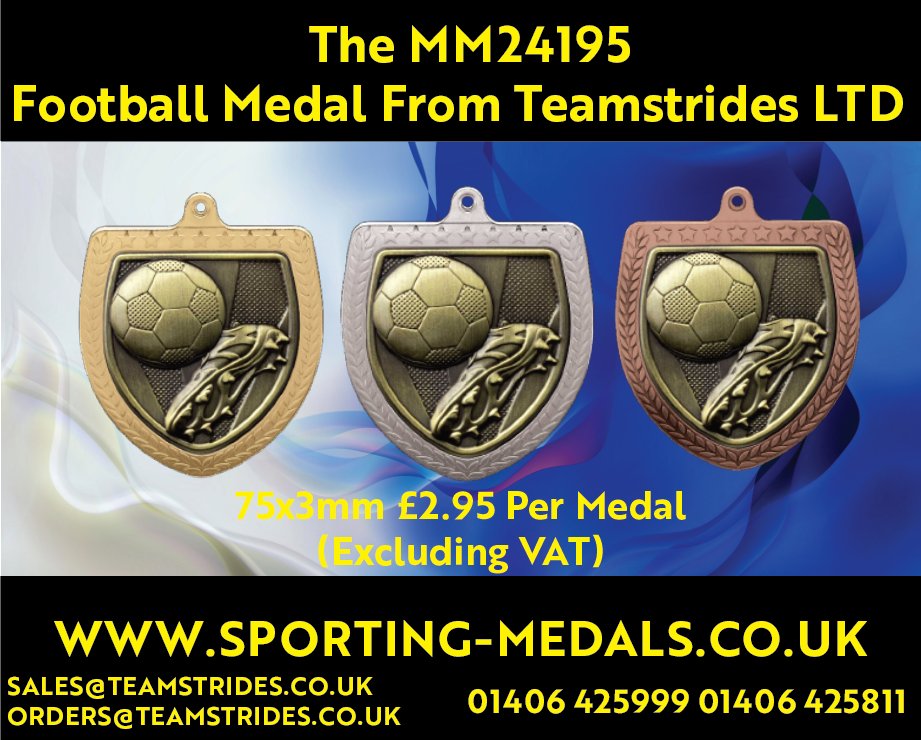 TeamStridesLTD's tweet photo. The MM24195 Football Medal From Teamstrides LTD   

https://t.co/xkDTzqC6pZ 

#football #sundayleague #footballclub #kidsfootball #footballmedals #FootballTournament #FootballSunday https://t.co/YYYWmtXZmj