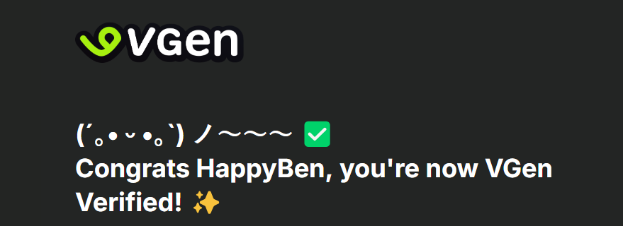 I finally got verified on VGen °-°
Huge thanks for the follows and commissions that made it possible~ love to all of you <3

#vgen #Vtuber