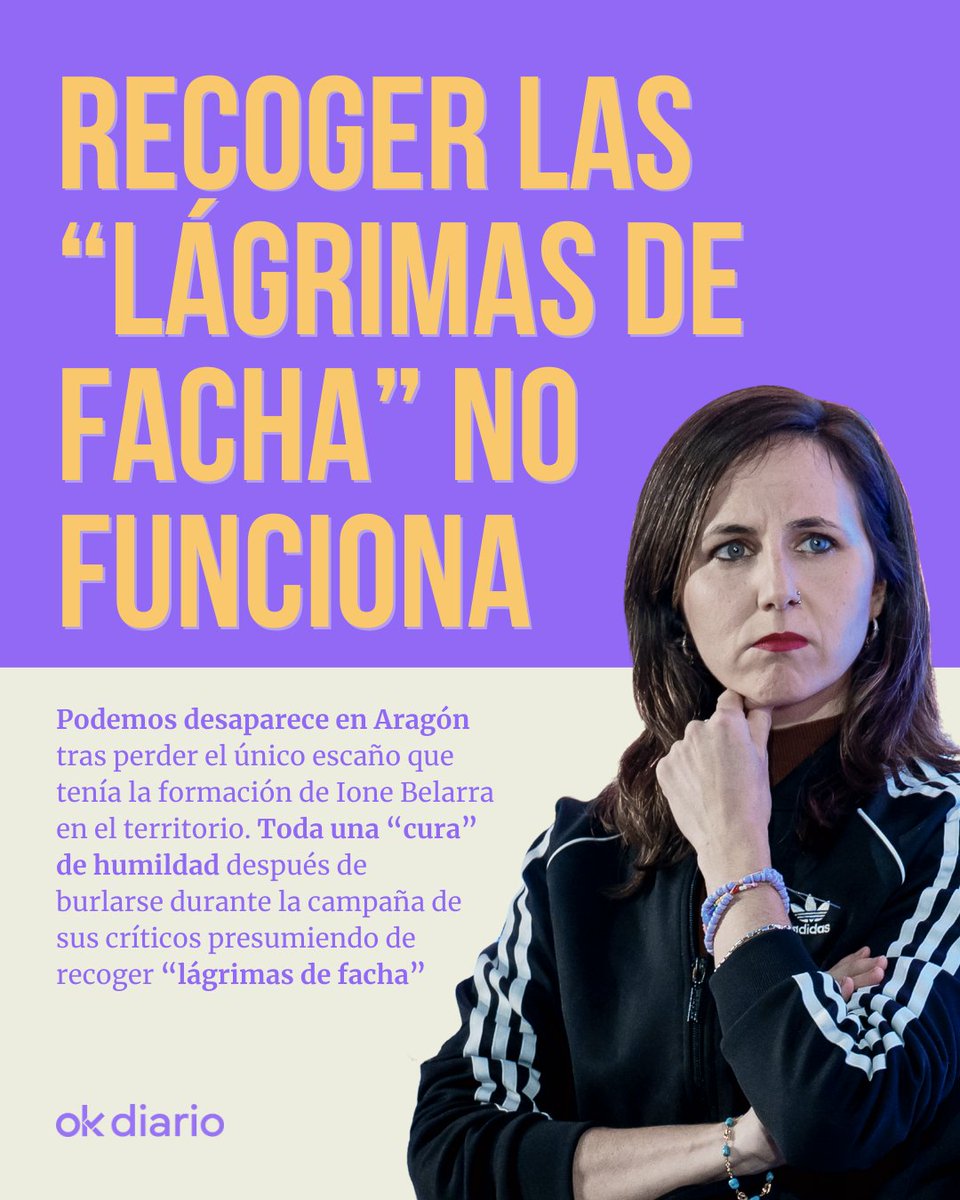 ‼️ Unidas Podemos desaparece del mapa. 

📲 Más información en nuestro INSTAGRAM: okdiar.io/3ZpbKQY