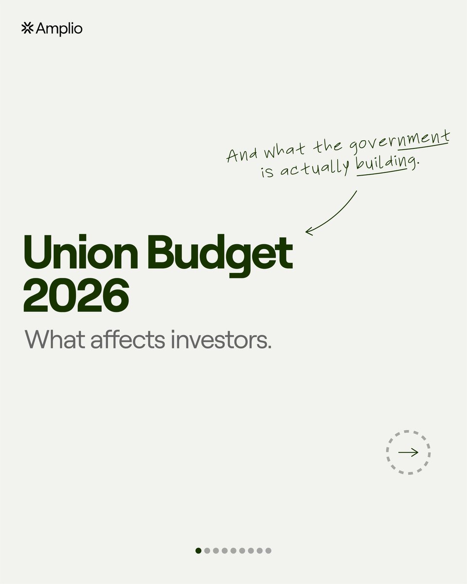 InvestAmplio's tweet photo. Budget 2026 wasn’t about excitement, it was about discipline.

Speculation got costlier, arbitrage narrowed, disclosures tightened.

The message is clear: shortcuts get expensive, predictable cash flows win.

🖇️ Link in bio. https://t.co/bZPQQZQOpd