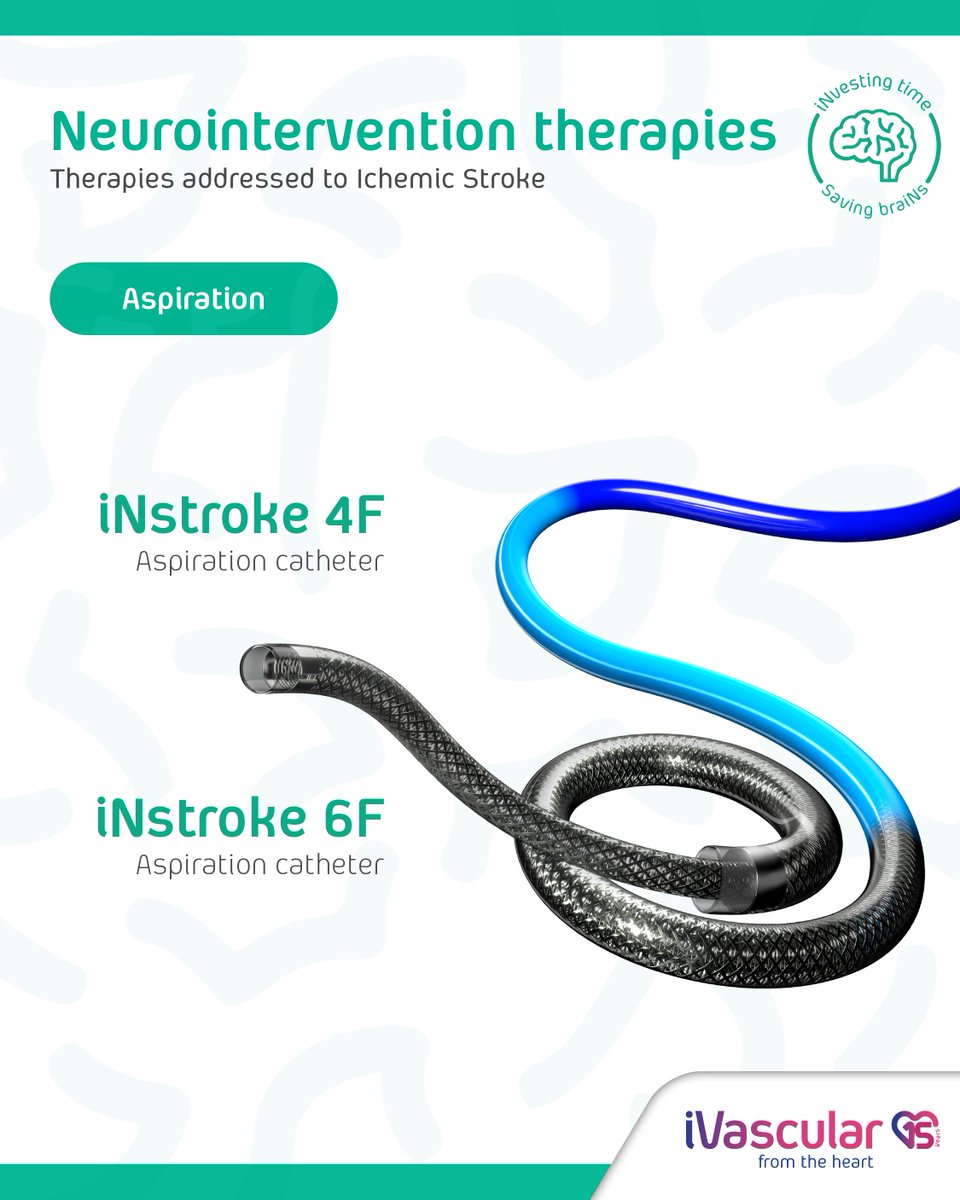 iVascularNeuro's tweet photo. At #iVascularNeuro, we provide a complete neurointerventional device portfolio to support all thrombectomy techniques in ischemic stroke treatment:
🟢 Stent Retriever MT
#iNtercept Stent Retriever + #iNdeep Microcatheter
🟢 Aspiration Technique
#iNstroke 6F & 4F Aspiration Catheters + #iNdeep Microcatheter
🟢 Combined Technique
#iNedit Balloon Distal Access Catheter + #iNtercept Stent Retriever + #iNdeep Microcatheter
Three techniques. One integrated portfolio.