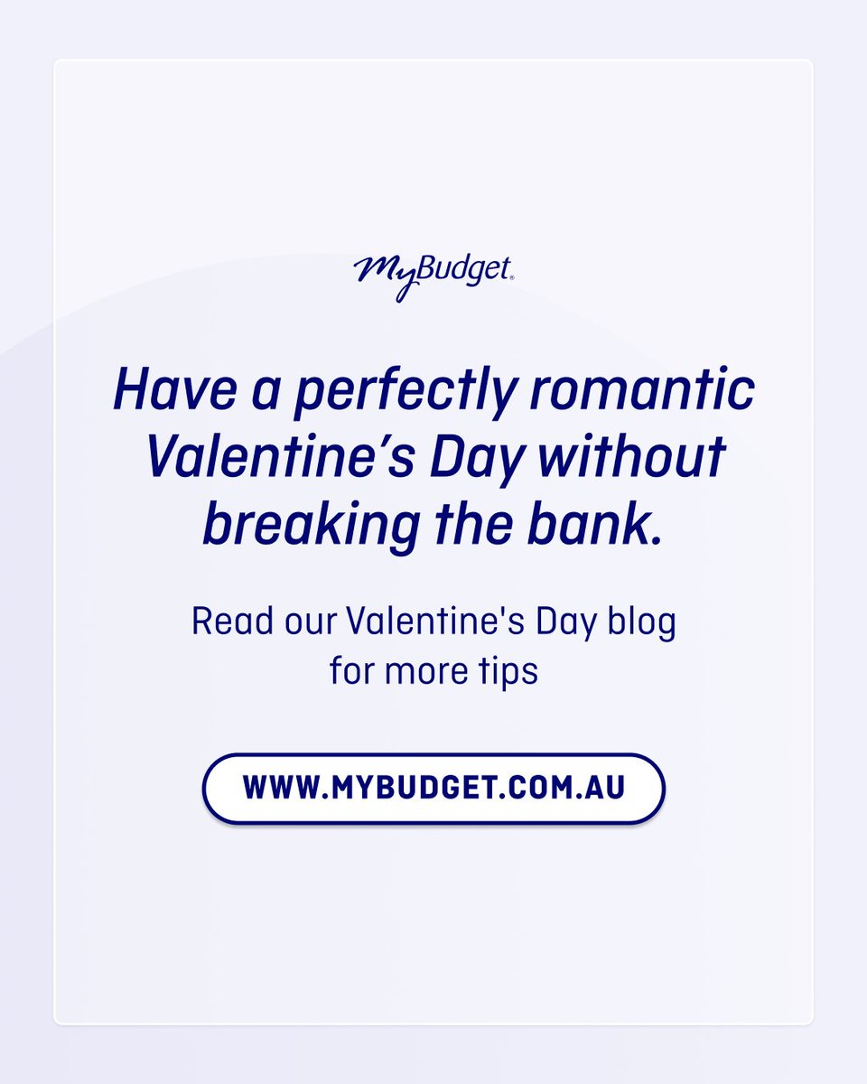 Valentine’s Day doesn’t need a credit card hangover 💕 bit.ly/4qWxLCI.
A home-cooked dinner, thoughtful gifts and time together can be just as romantic, without blowing the budget 💸.

#ValentinesDayOnABudget #MoneyTips #MyBudget