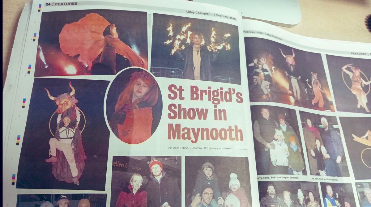 Jklunden's tweet photo. Ireland, a Christian country, had this demonic looking exhibition in Maynooth for Saint Brigid's Day.
Goat heads, devil horns and flames marked the occasion. 

The State are clearly trying to dilute the Catholic Saint that St Brigid was - now bringing in feminism and social justice.  Are the women out marching for St Brigid the very same rabid feminists who lobbied to erase women and mothers in the 2024 Referendum? 

How did Ireland get to this place?

Articles in comments