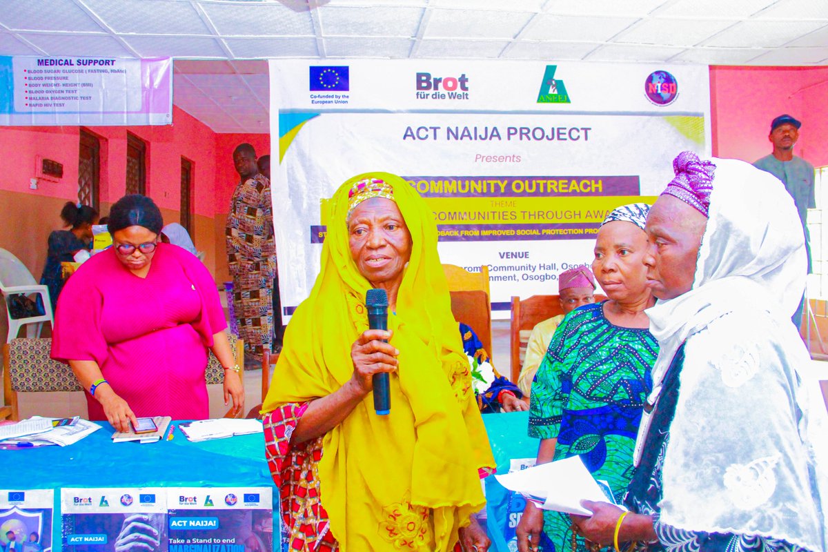 Nisd_ng's tweet photo. The residents equally were grateful for the opportunity given to the community by the European Union in Nigeria through #ACTNAIJA Project.
#Socialprotection4all https://t.co/cuwdtNYr2W