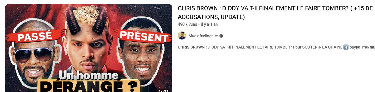 ELLe est ici. J'ai pris des heures à l'expliquer. Vous êtes juste pas honnetes..
CHRIS BROWN vient de perdre son procès en diffamation sur le documentaire où il est accusé par plusieurs femmes de V*ol et de violences.

Vous voulez jouer aux jeux des 7 erreurs du "qui est le plus