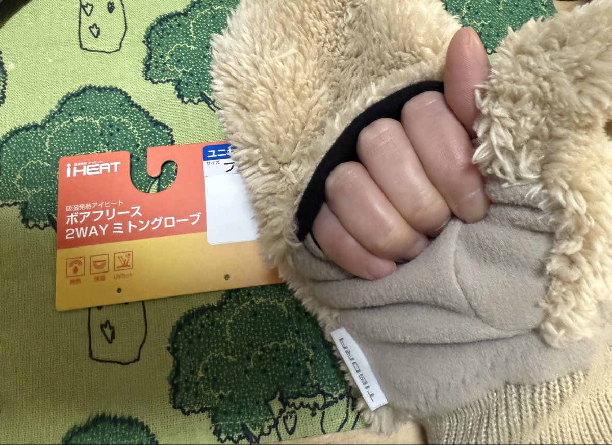 ay_Aimo's tweet photo. このミトンはおすすめ。去年の無くしてしまったから今年も買った。
なにがって、親指にもカバーがあって出し入れできるところ！
だいたい親指が空いているか、指が出せないかのどっちかがおおくない？ https://t.co/PXF9OWgMZx