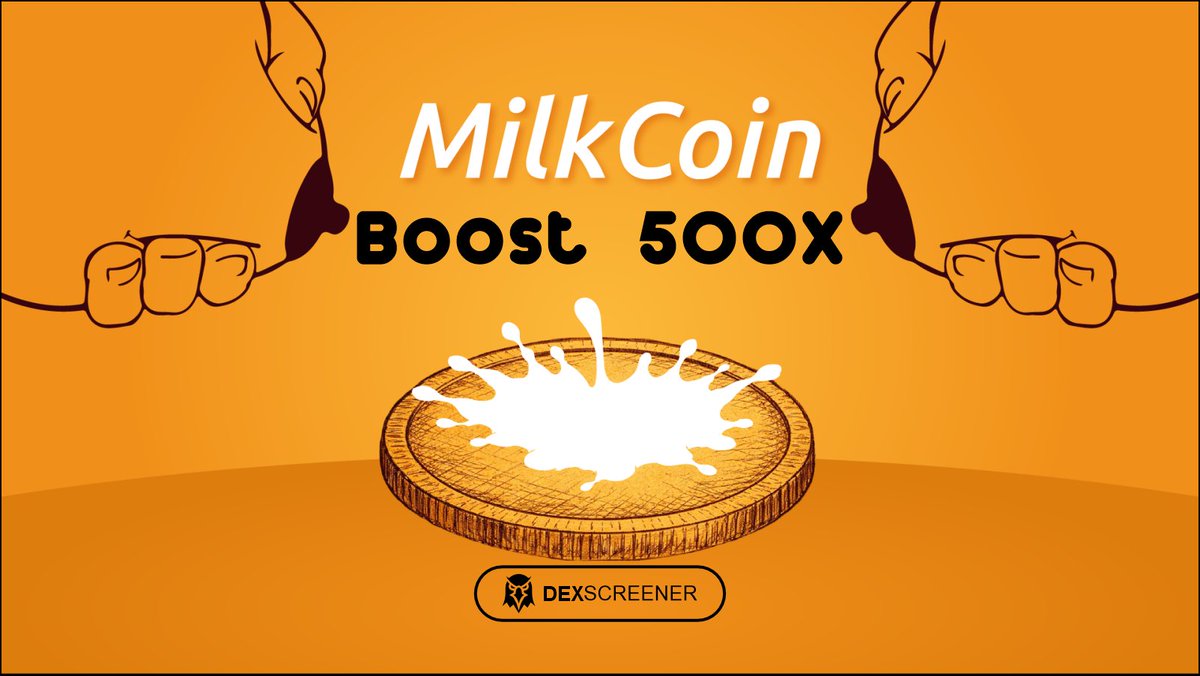 milkcoin_fun's tweet photo. 🚨 500x alert: $MILK is breaking charts. live now on DexScreener!
https://t.co/JBfXDYiaj7 https://t.co/2Hg8JNr8DC