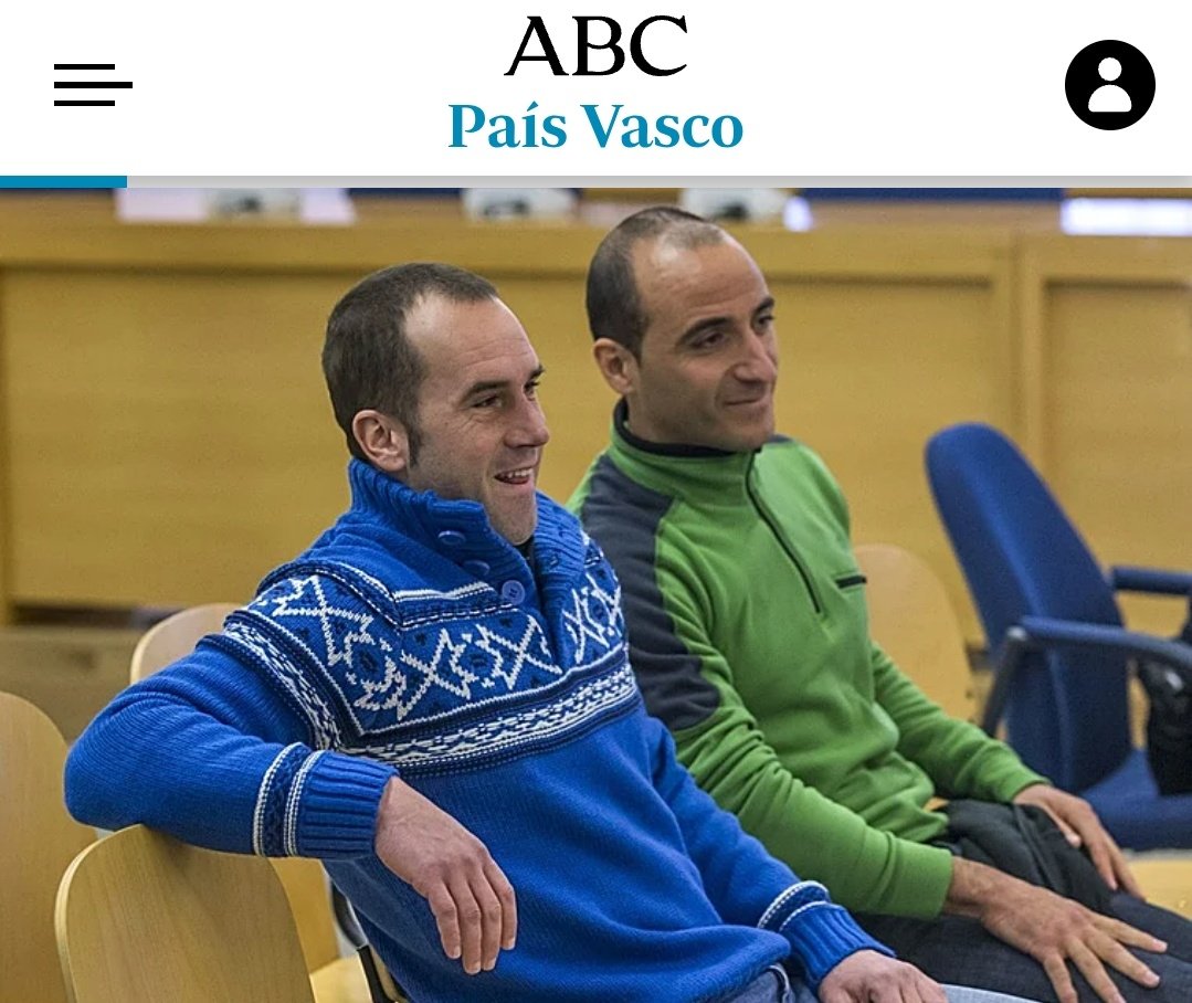 Muriellarrea's tweet image. Txeroki, desde las ocho de la mañana de hoy, está en la calle.

No se ha arrepentido de sus crímenes. No se ha desvinculado de la izquierda radical abertzale.

PNV y PSE-PSOE le premian, aún habiendo sido condenado  a casi 400 años de cárcel.

Es inmoral.