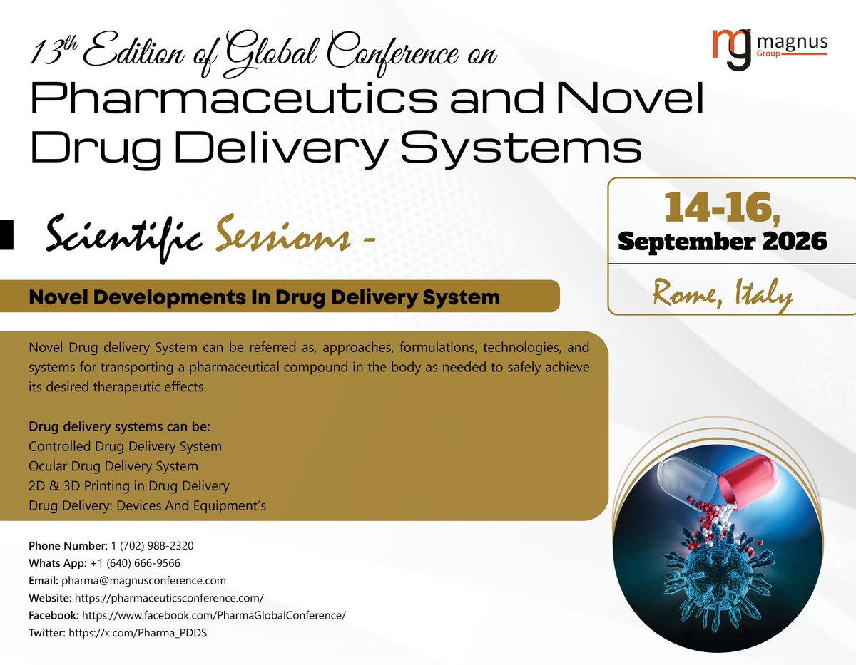 Pharmaceutics PDDS tweet media