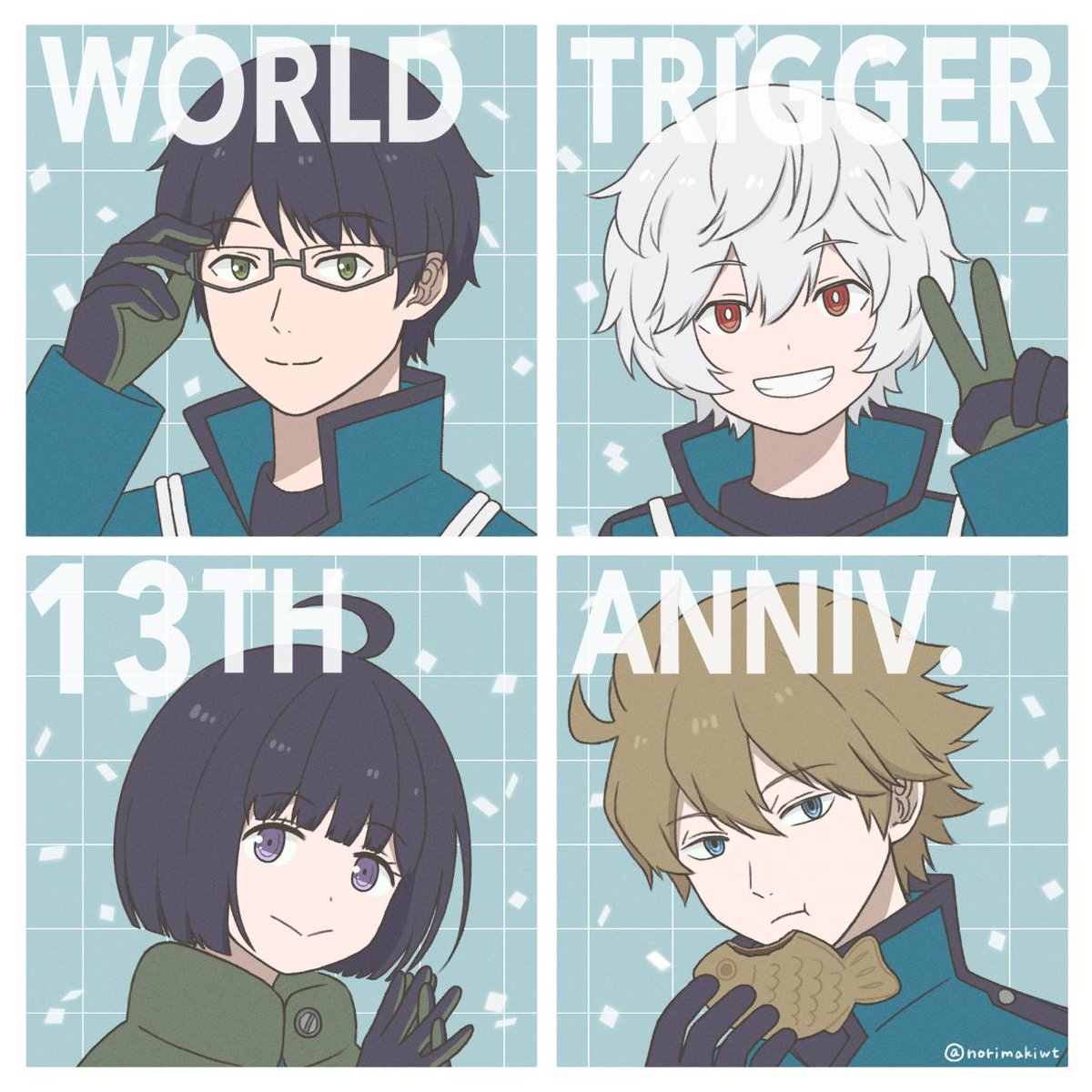 norimakiwt's tweet photo. #祝ワールドトリガー13周年
#祝ワートリ13周年
おめでとうございます！！！
出会えて良かった！大好きです！ https://t.co/2CAfLSBsWQ
