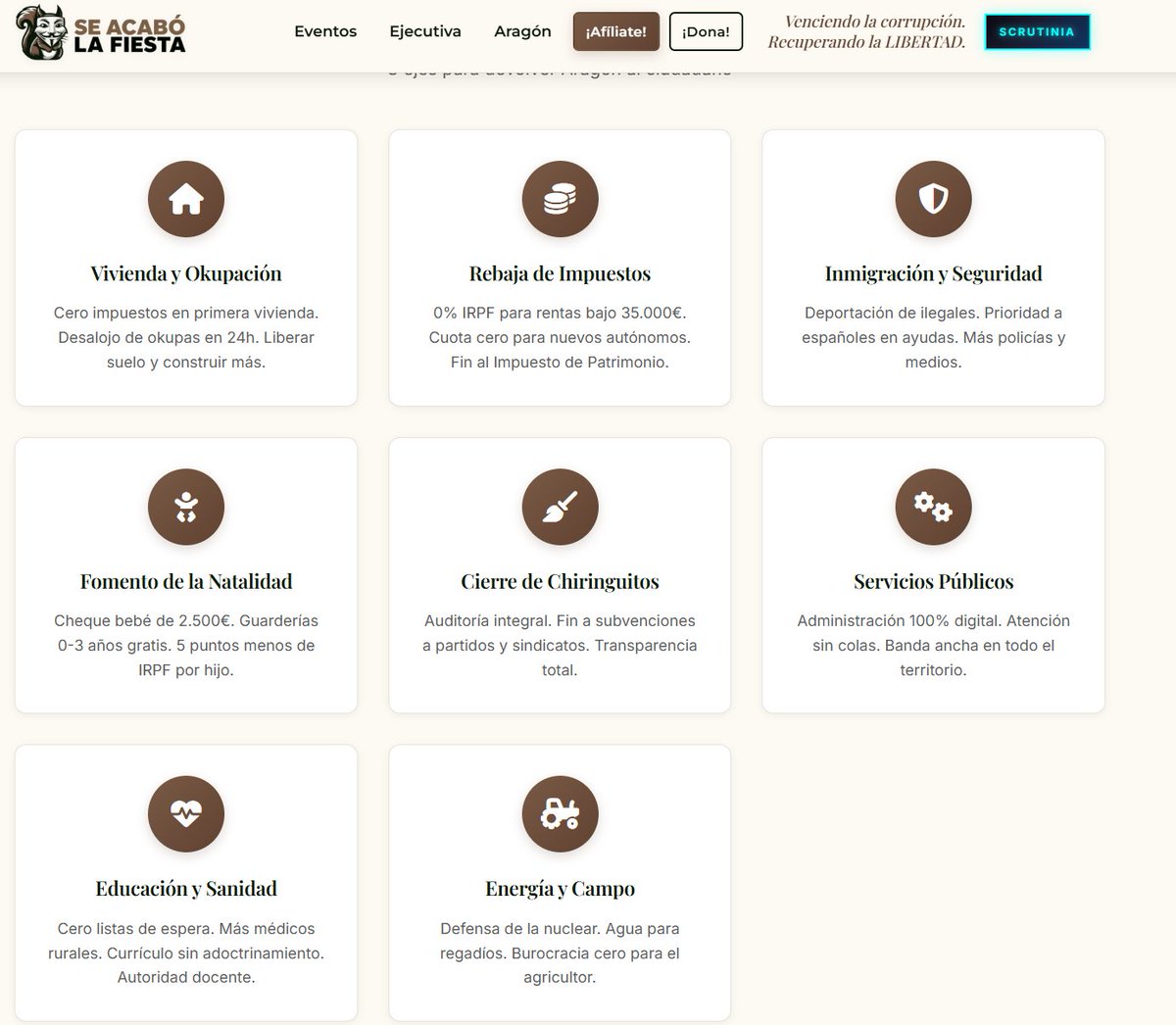 Las propuestas de Se Acabo la Fiesta (SALF) son lo más Low-IQ que he visto en mi puta vida.