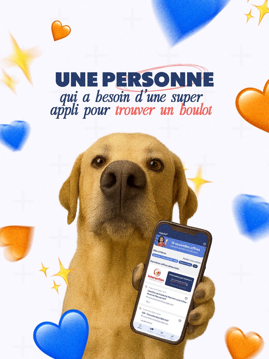 VIGIJOBS - L'appli qui détecte les offres d'emploi tweet media