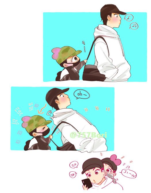 マンネに何されても動じない包容力のジンが好きすぎる‥🤣💜💜

#btsfanart #jin #jungkook