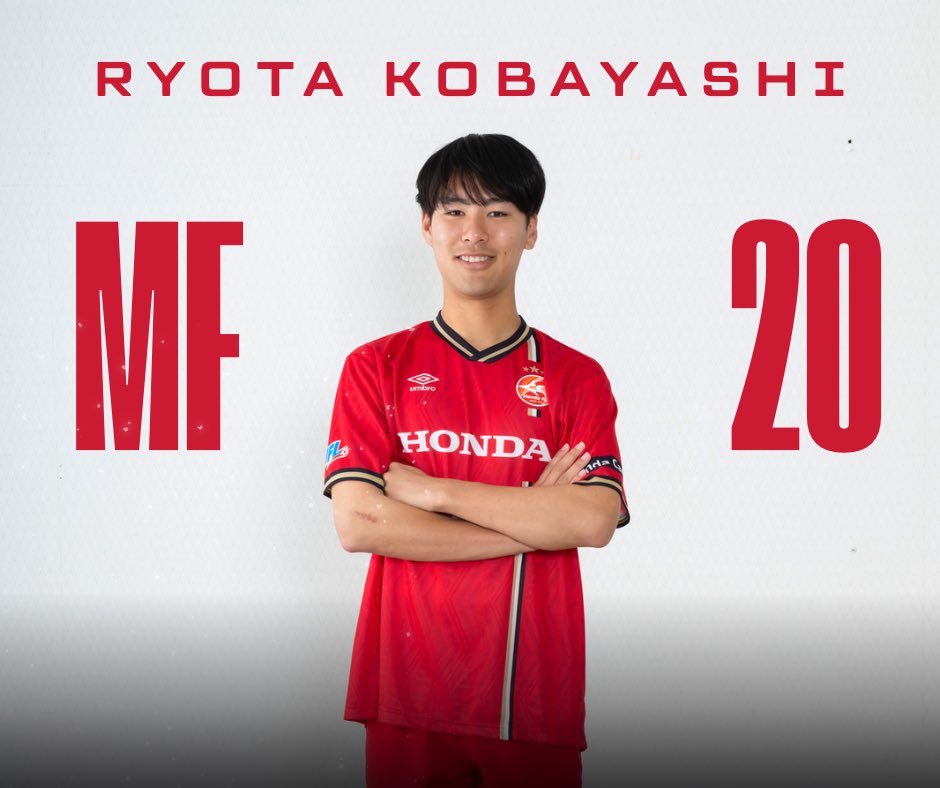 Honda_FC's tweet photo. 2026 Honda FC
20. Ryota Kobayashi 
#HondaFC https://t.co/8qFBH4QcMz