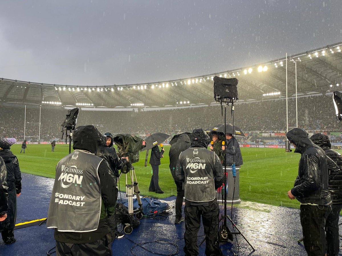 ianmtv's tweet image. Well that was a wet (wettest) start to Six Nations run in Rome - Italy v Scotland… #greatcrew #dryout #wales1
