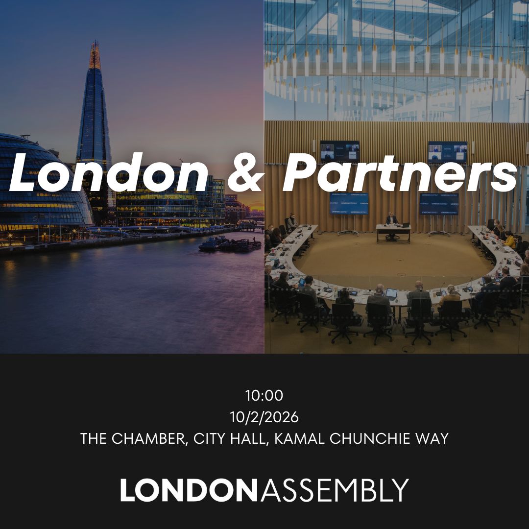 LondonAssembly's tweet photo. Tomorrow from 10am, #AssemblyOversight will question London &amp; Partners on its achievements, challenges and priorities identified in its new strategy, and the impact it measures. https://t.co/jAnf6mTkC5 https://t.co/MrQlL9sAHj
