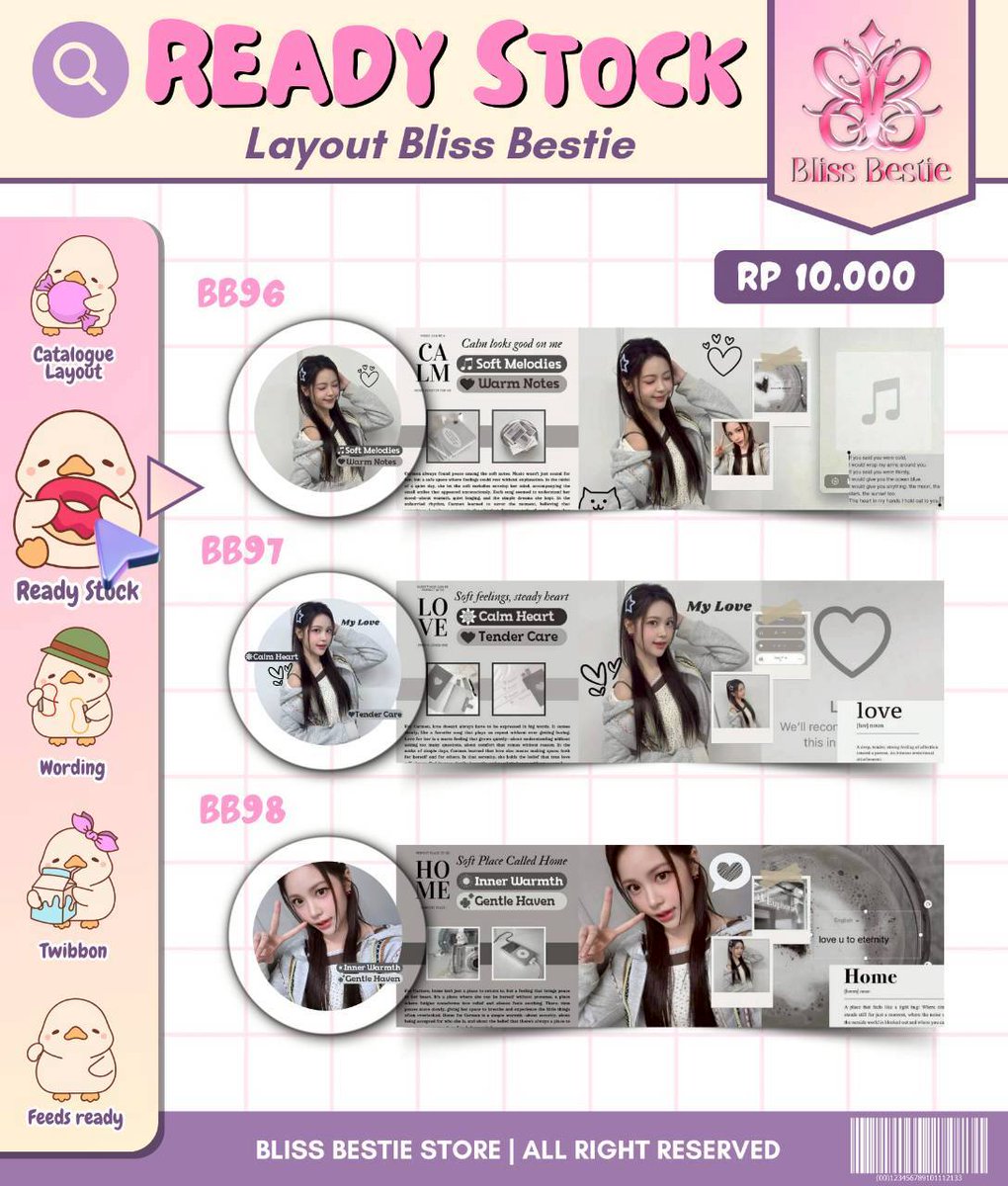Blissbestrv2's tweet image. Sore bestie, minta RT-nya boleh ya? Thank u! 😍🫶
Anw Blissbestie kembali membawakan RS Layout terbaru nih all Carmen, start from 5k only! Yuk jemput yuk di DM atau chat ke Wabis tertera di bio yaw! 🩷😙 #zonauang