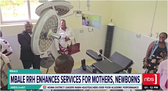 nbstv's tweet photo. Mbale Regional Referral Hospital has unveiled a new maternity theatre in a major boost to maternal care. The expanded facility aims to reduce congestion in the region’s busiest maternity unit and improve healthcare services for mothers and newborns. 

@gmatembu

#NBSLiveAt1 #NBSUpdates
