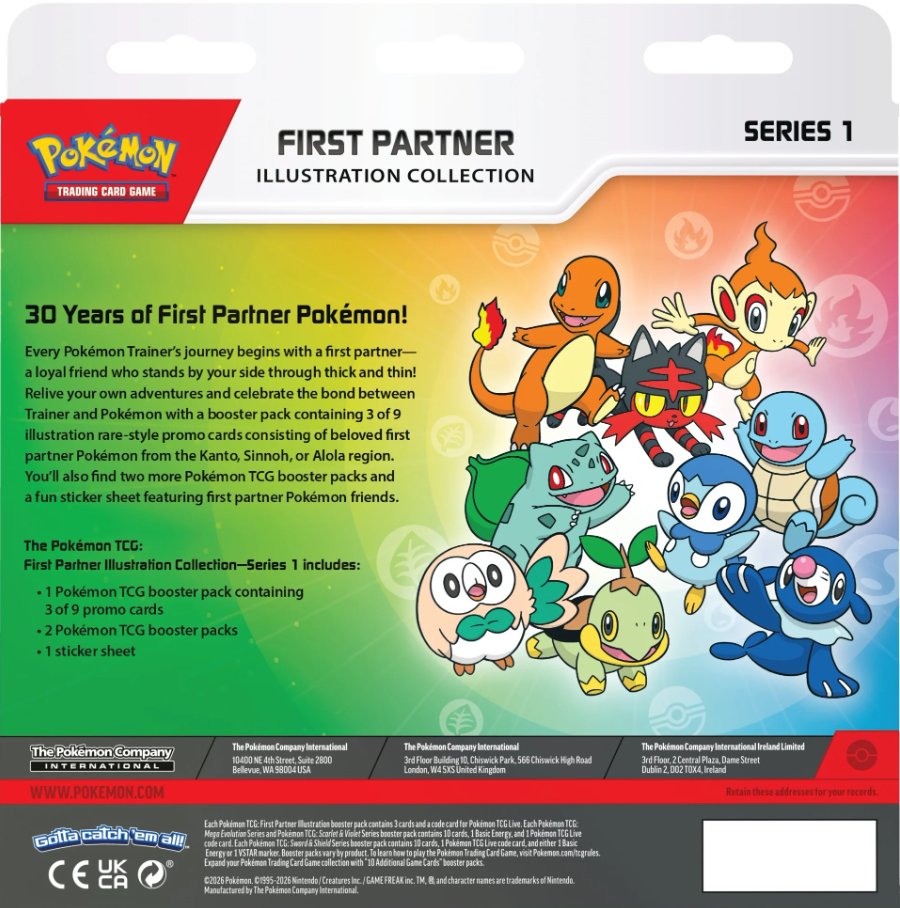 ポケモン30周年記念商品「First Partner Illustration Collection」も