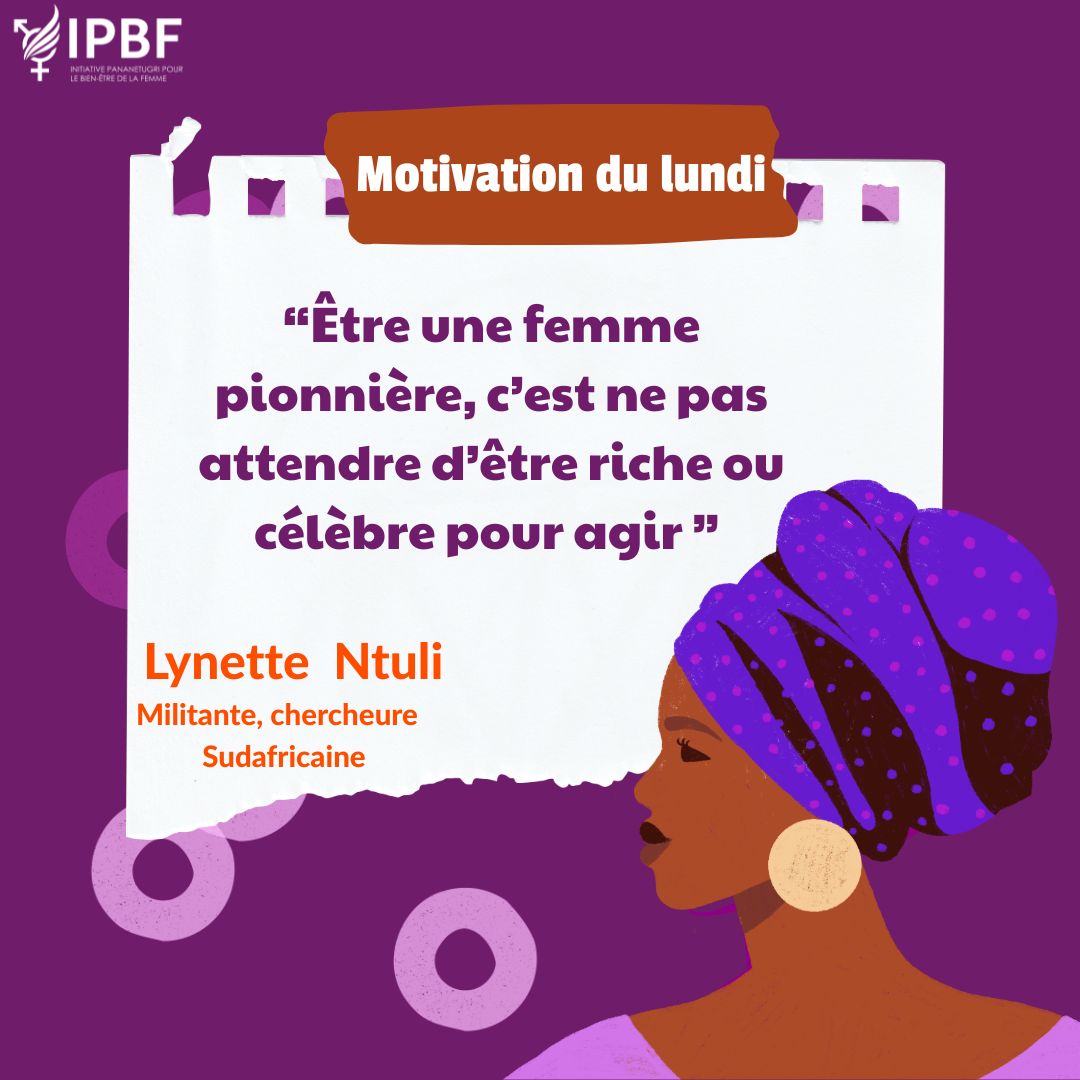 ipbfpananetugri's tweet photo. 📌 À @ipbfpananetugri , nous portons la mission de bâtir un monde égalitaire où chaque femme et chaque fille peut révéler son potentiel et saisir les opportunités nécessaires pour son bien-être.

#IPBF #BonneSemaine #LeadershipFéminin https://t.co/eS0AoNDvqD