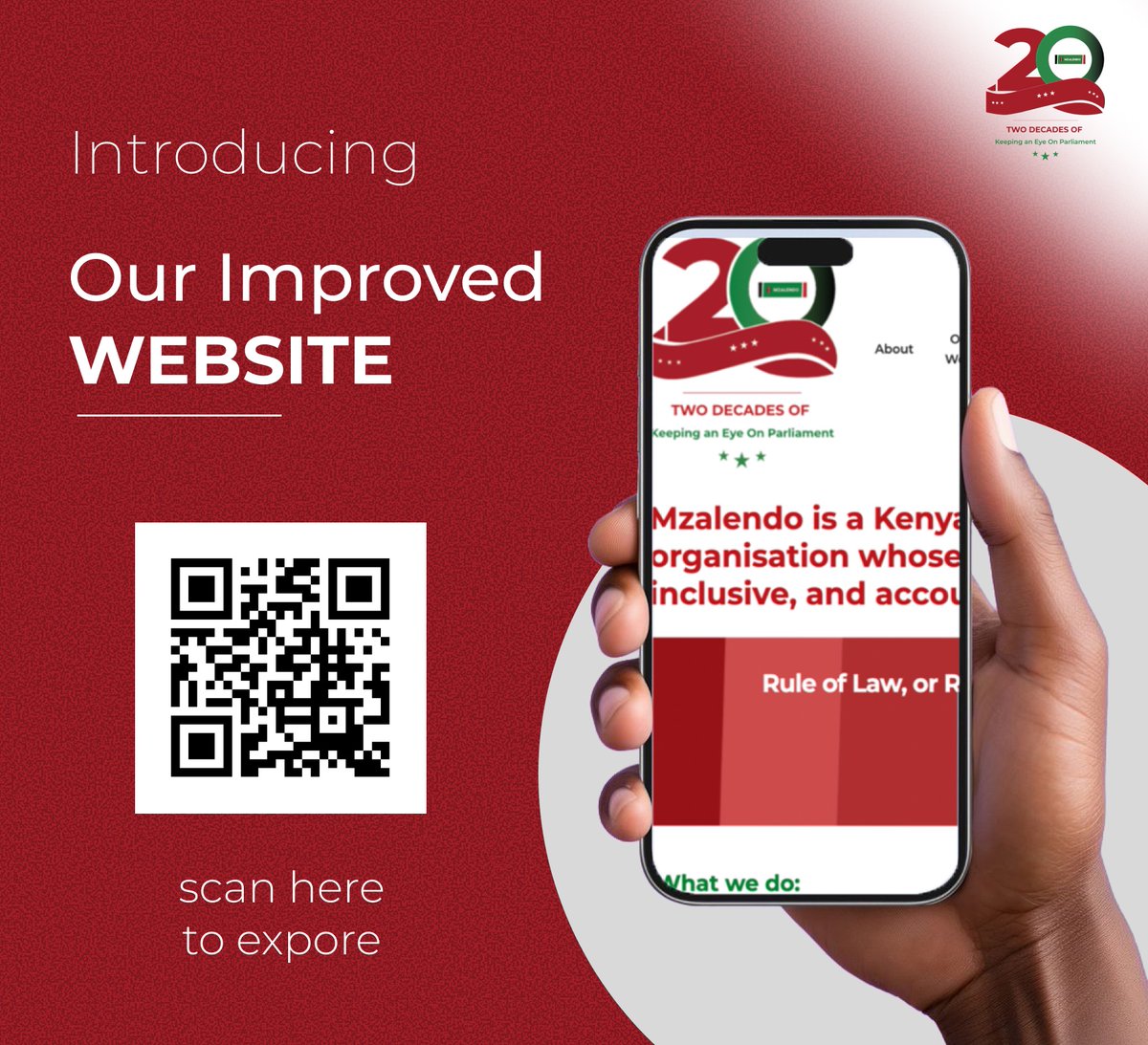 For over 10 years now, we have been releasing a yearly Parliamentary Scorecard that assesses the performance of MPs.

Dear Kenyan, we are now handing the power to you to #TrackYourMP on our improved site 🥳 Check us out!👉mzalendo.com

What are some of the new,