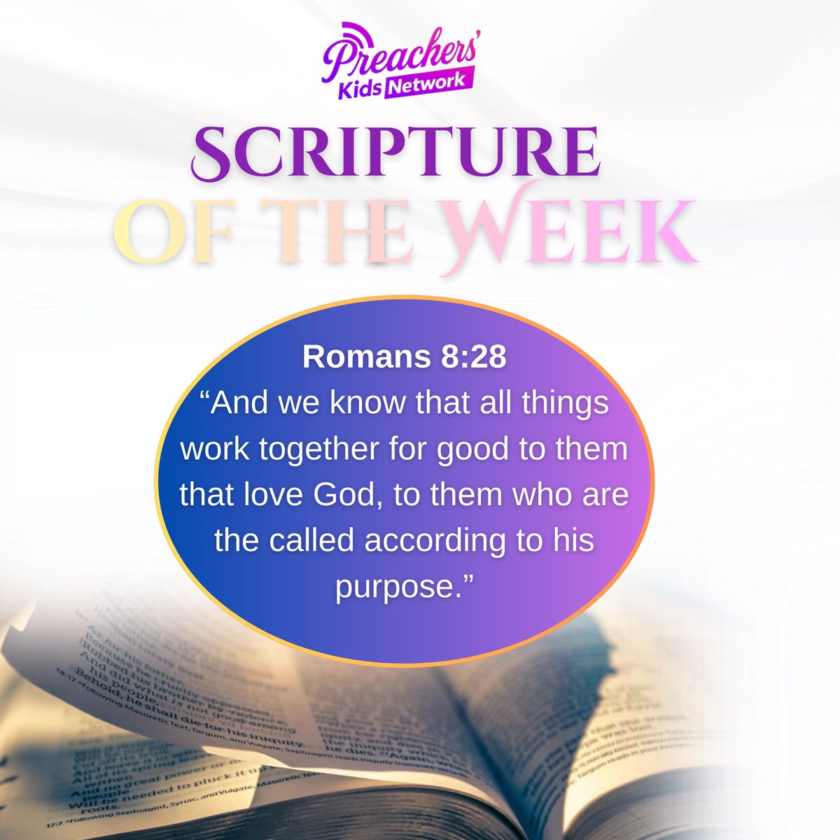the_pknetwork's tweet photo. We are the called! 🙌 Everything in our lives is working together for our good because we walk in God’s divine purpose.
This week, we declare victory and excellence! 💫
#PKNetwork #ScriptureOfTheWeek #preacherskid https://t.co/CH8201so3j