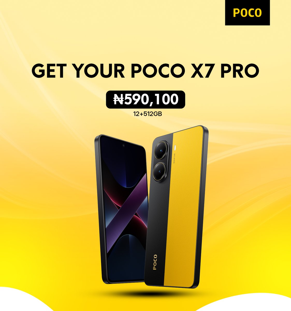PocoNigeria's tweet photo. The price list may look different, but the
value stays elite. 📈
While prices are changing everywhere, POCO still
delivers the best deals in the game.
More value for your money. Always ahead of the curve.
📱💸
#POCONigeria #POCOX7Pro #POCOC71 #POCOM7
#Available #ShopNow https://t.co/pLI3k1wyUy