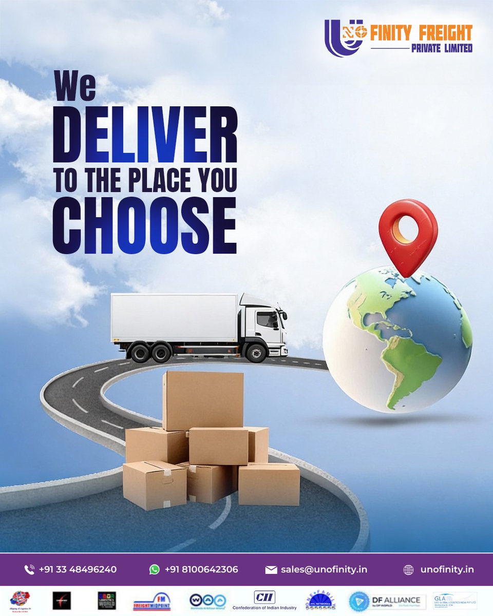 unofinity's tweet photo. Wherever you need your items delivered, we’ll make sure it’s done safely and on time. Your choice, your delivery. Simple as that!

#deliveryservice #reliabletransport #timelydelivery #securemoving #shipwithcare #worryfreedelivery #trustedservice #onlinedelivery #unofinityfreight https://t.co/VUvPatb5xr