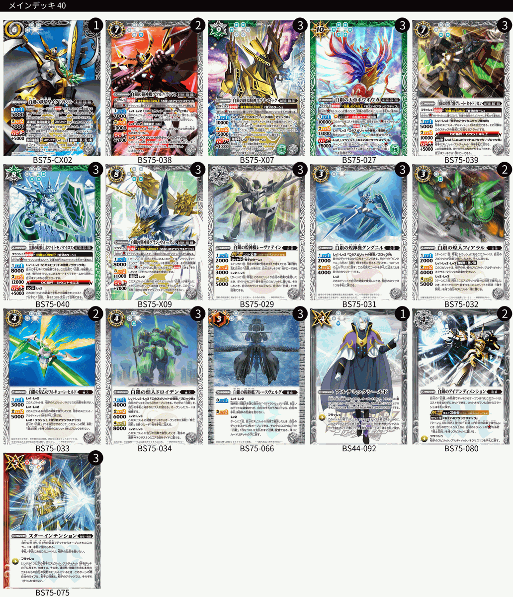 バトスピ】純白の世界に君臨する鋼の王！【騎士契約】デッキ紹介