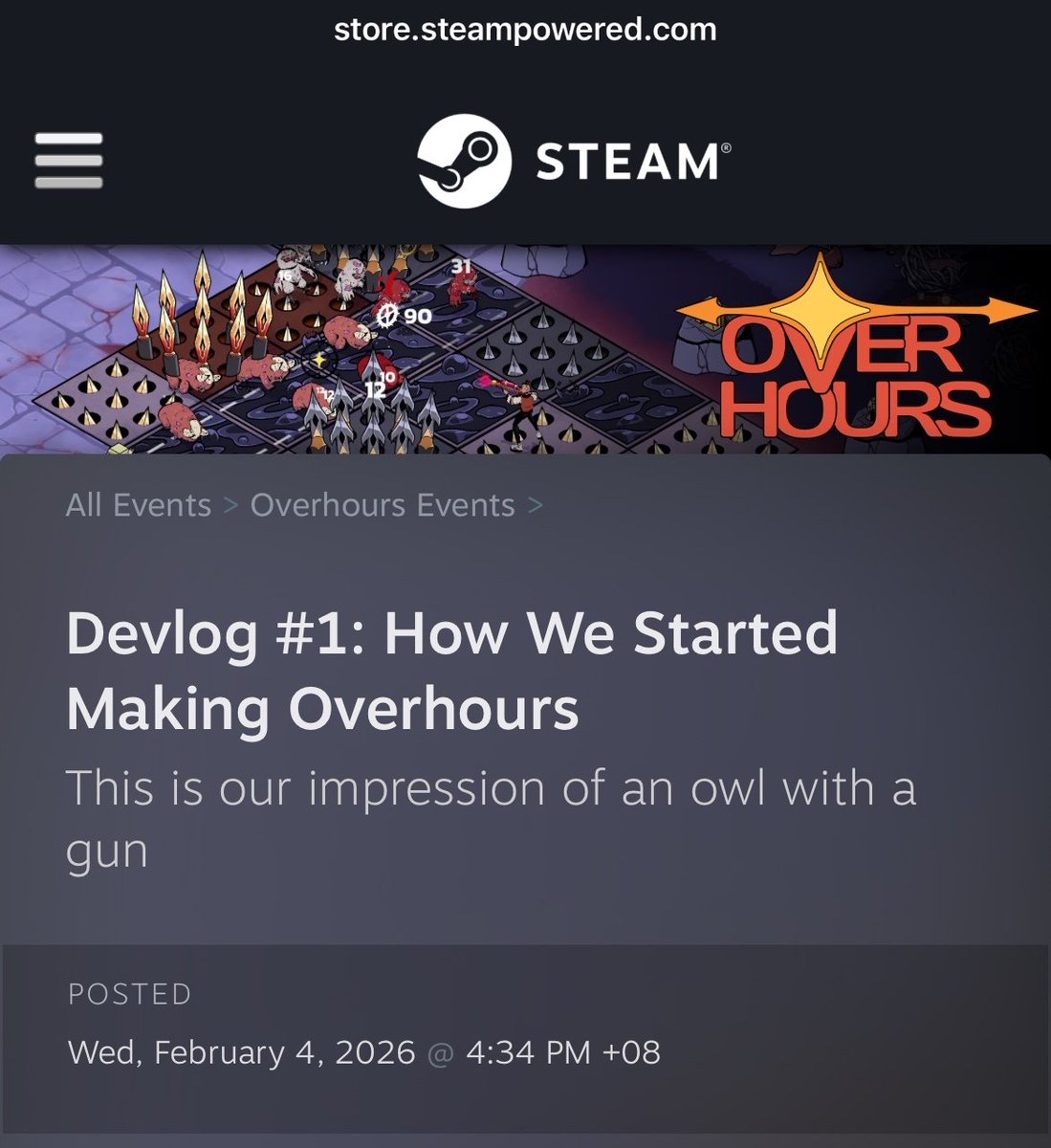 Overhours ✴️ Wishlist on Steam! tweet media