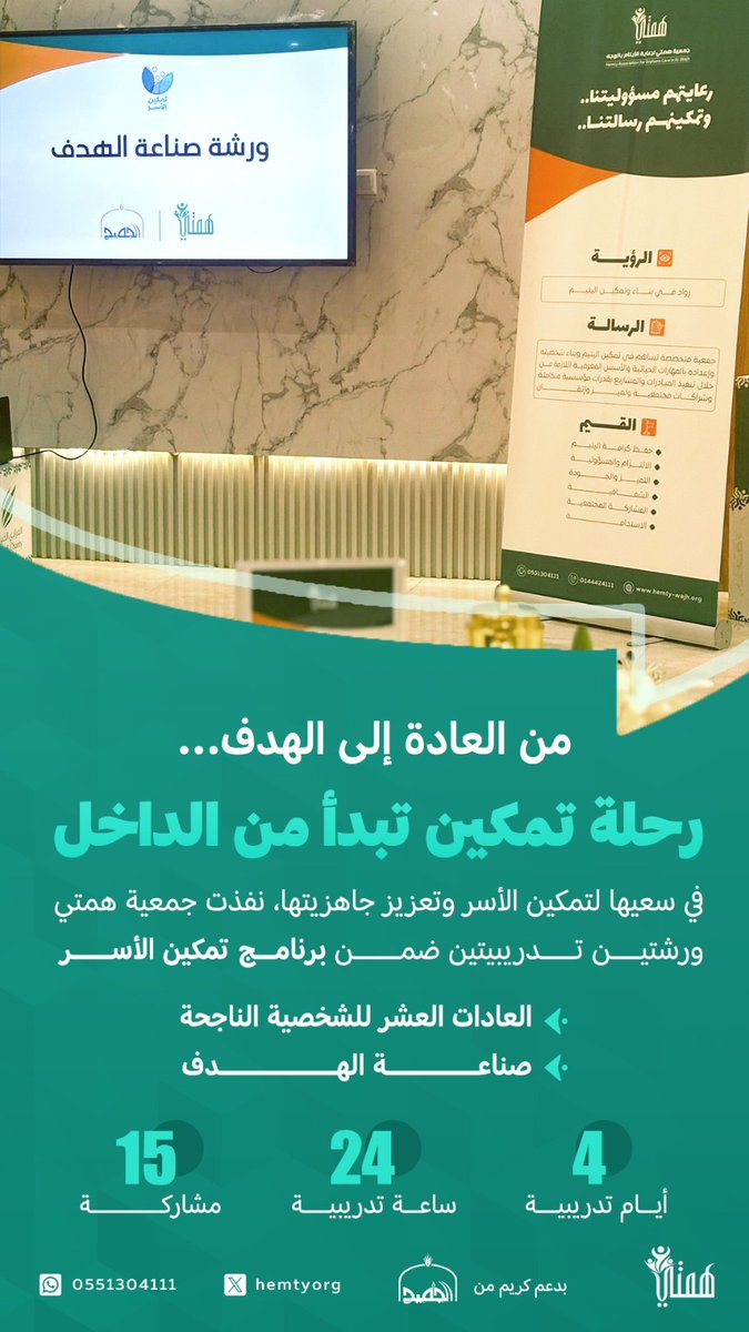 hemtyorg's tweet photo. من العادة الى الهدف 
رحلة تمكين تبدا من الداخل 
 شكرًا على الدعم الكريم
@m_jomaih https://t.co/TzVPBretIM