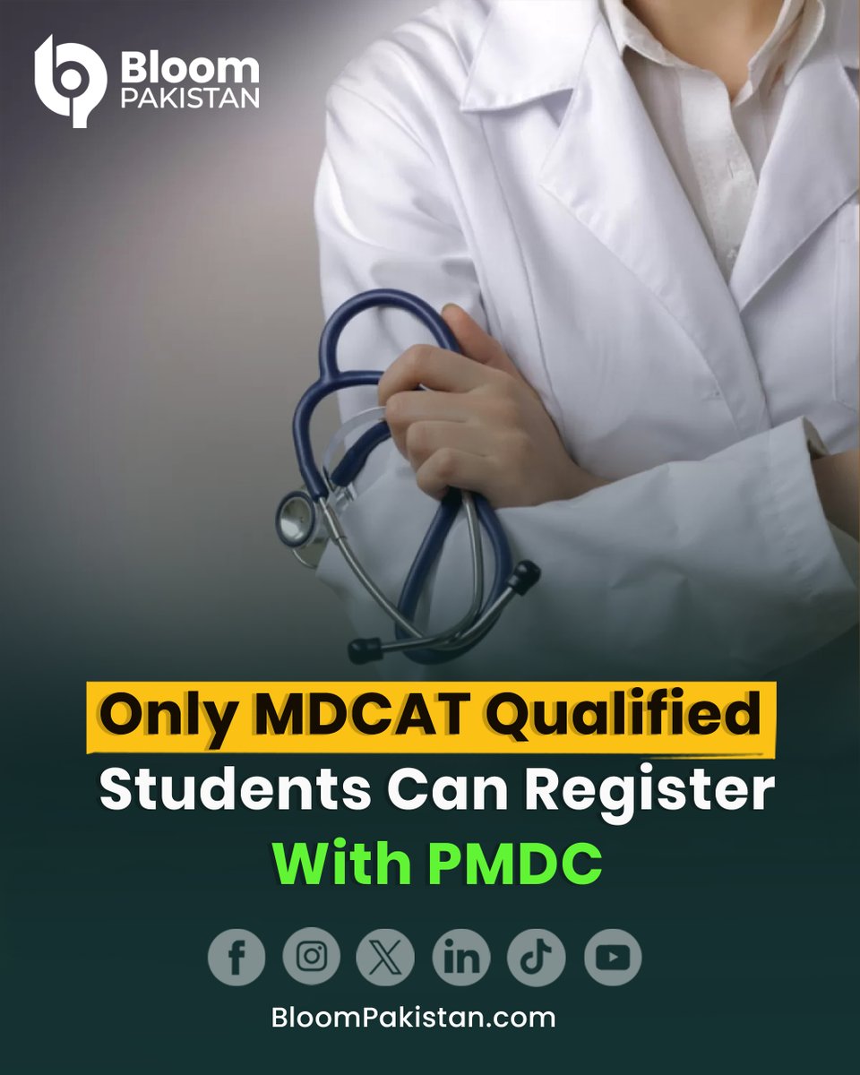 bloom_pakistan's tweet image. PMDC warns of fake ads offering medical or dental admissions without passing the MDCAT.

Read More: bloompakistan.com/only-mdcat-qua…

#PMDC #MDCAT #MedicalAdmissions #Pakistan