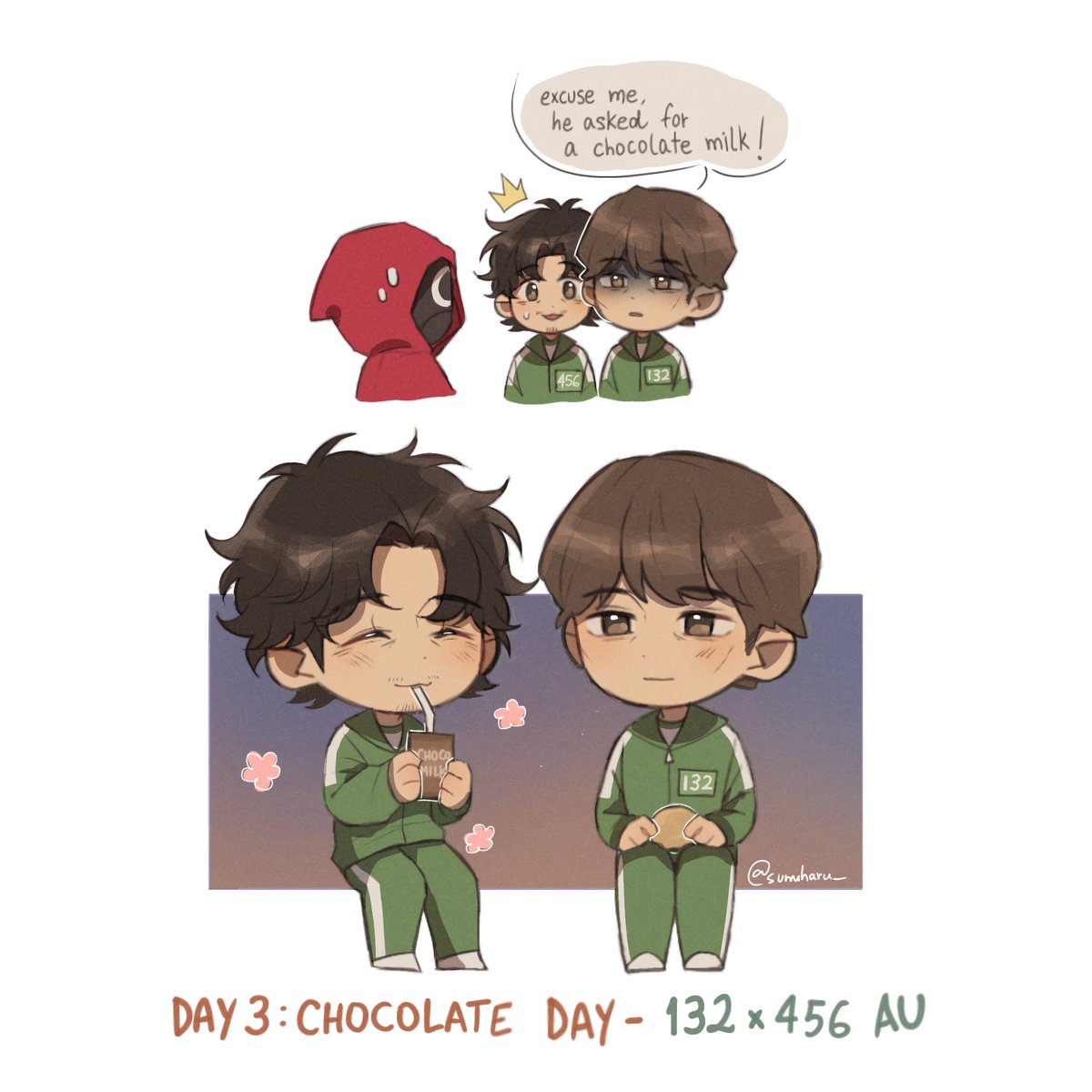 Day 3: Chocolate Day 
132 x 456 AU 
#Inhun #LoversOfVeiledEpilogues #LettersForInhun