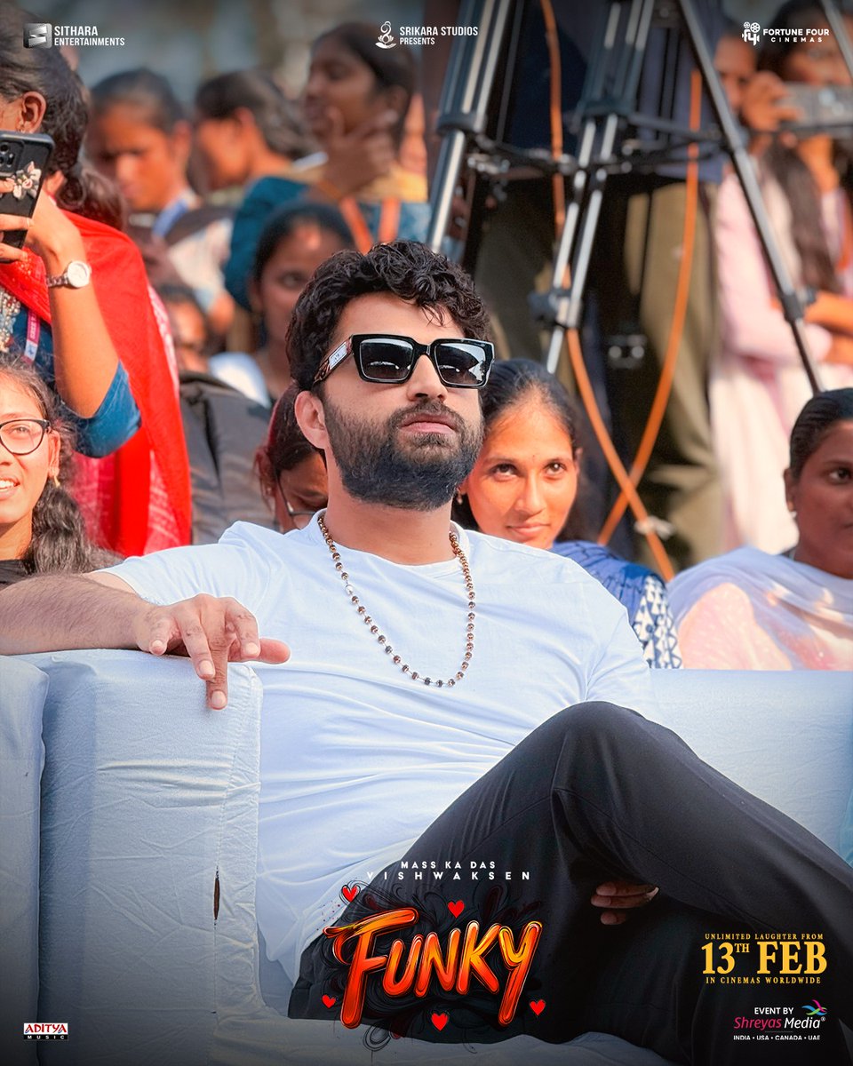 shreyasmedia's tweet photo. Mass Ka Das #VishwakSen brings Style, Swag and Unstoppable Energy owning the spotlight at the #YAMAYAMMA Song Launch Event🔥

#YAMAYAMMASongLaunch https://t.co/hExEiZqmtr