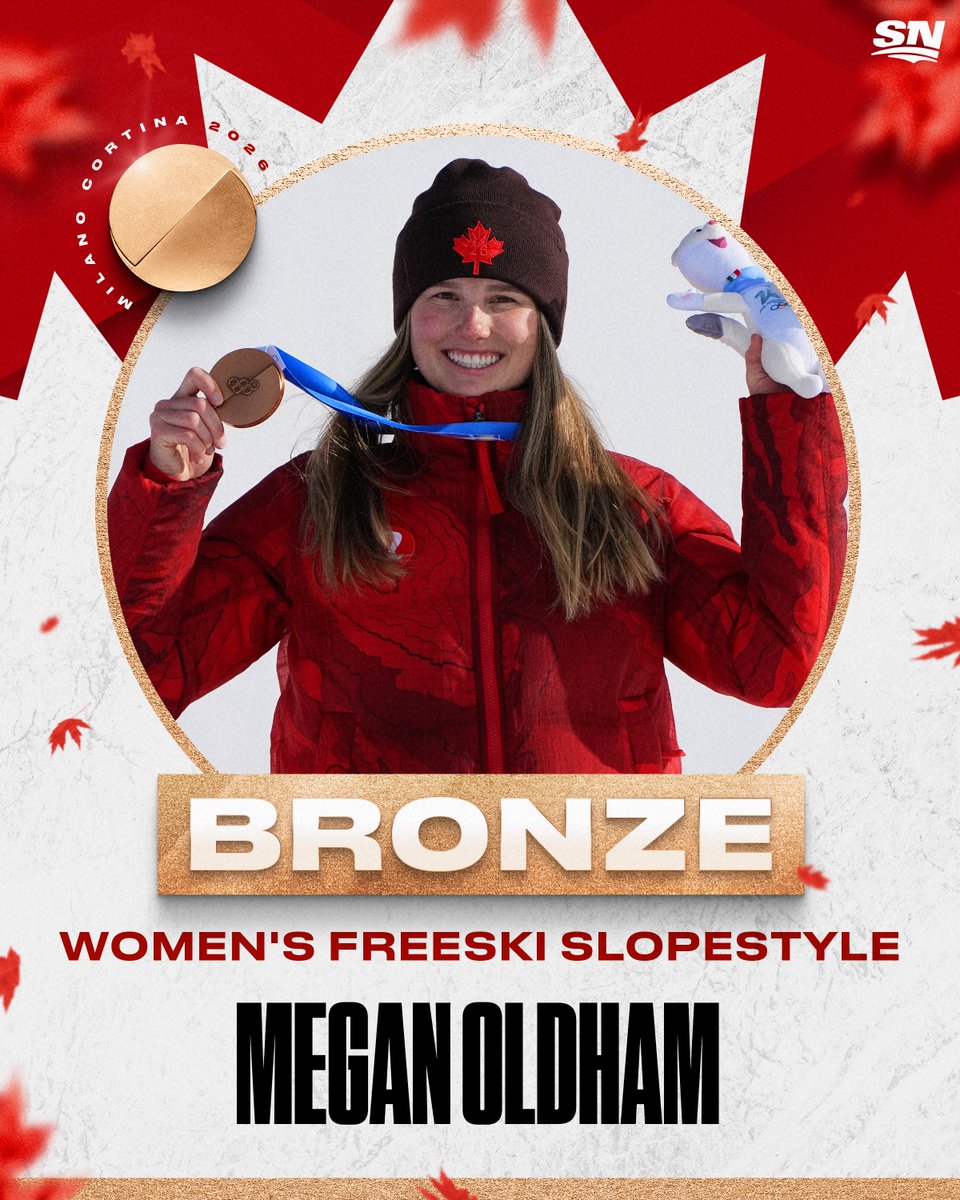 ANOTHER MEDAL FOR TEAM CANADA 🥉

Megan Oldham takes home bronze in women's freeski slopestyle at #MilanoCortina2026 🇨🇦