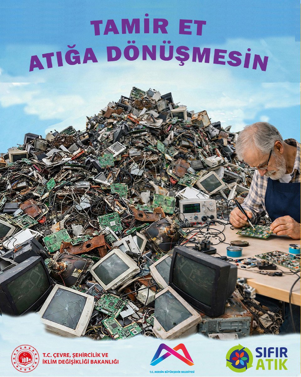 mersin_bld's tweet photo. ♻️ Şubat Ayı Sıfır Atık Teması: Elektrik-Elektronik ve Metal Atıklar 

Elektrik-elektronik ve metal atıklar doğaya bırakıldığında çevre ve insan sağlığına zarar verir. Geri dönüşüm ise doğal kaynakları korur, enerji tasarrufu sağlar. https://t.co/RdOksJsCNn