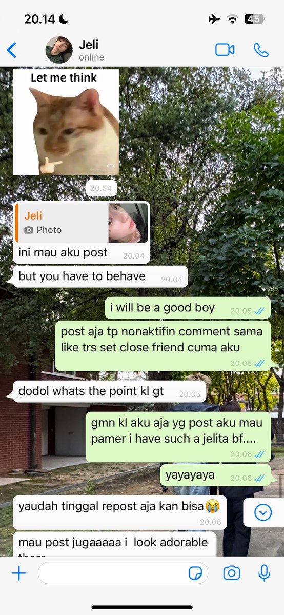 vangdalez's tweet image. #marhoon two tweets au pacaran kecil marsjeli