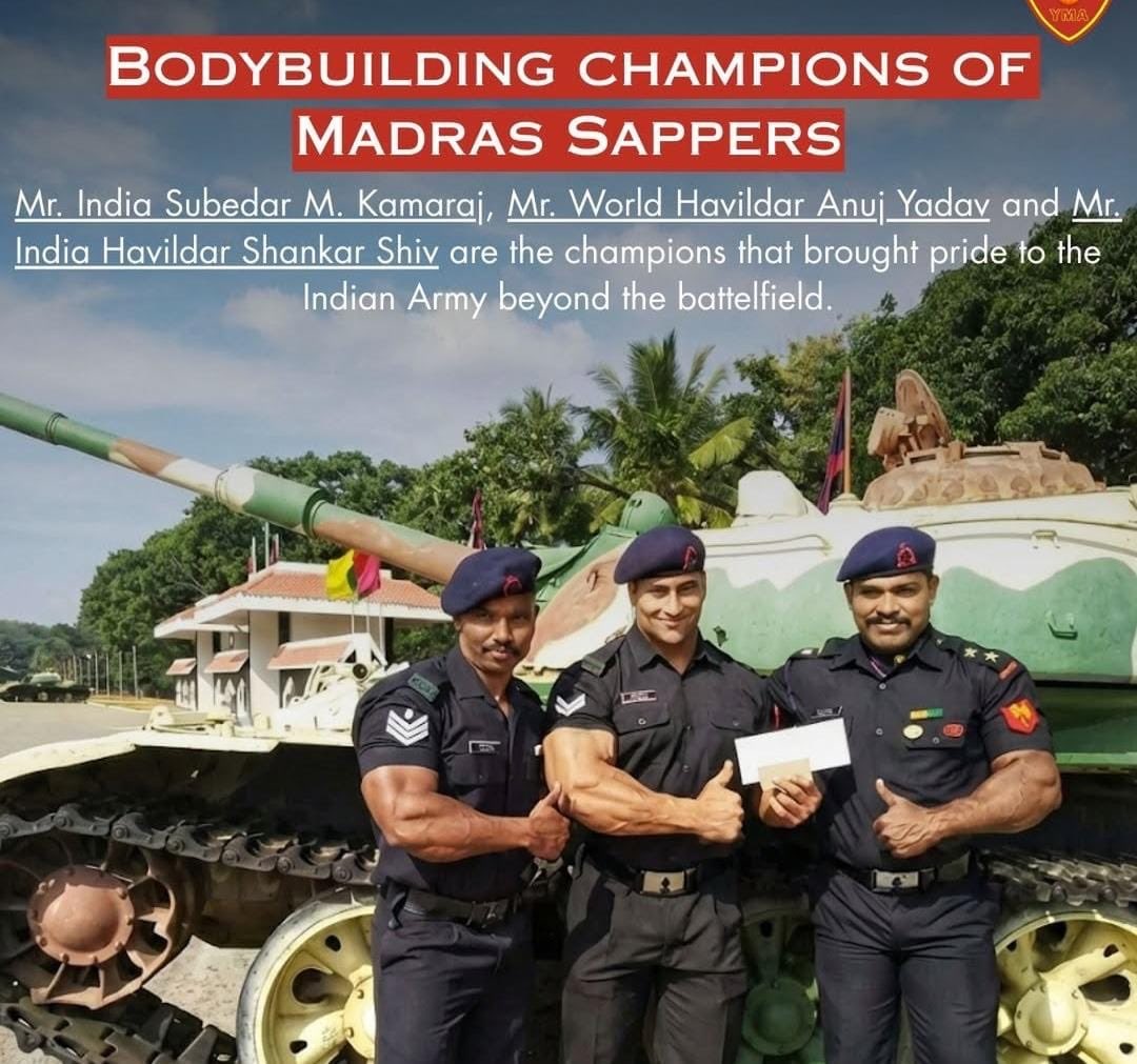 bkum2000's tweet image. Many congratulations 🥂 Great going the #Thambi #MadrasSappers 
Their brand is  #Drill #sports &amp;amp; #DisasterManagement 
#EngineerInChief @adgpi @IaSouthern 
@BombaySapperCol