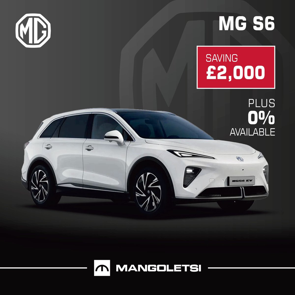 The MG S6 EV ticks all the boxes modern car buyers care about and then some. ⚡

If you’re building a car wish list this one deserves a top spot.

Test drive hot line - 01565 722899

 #evoffers #DriveWithConfidence