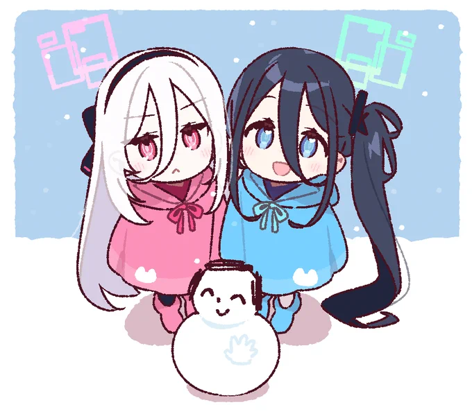 雪ん子アリスちゃんとケイちゃん