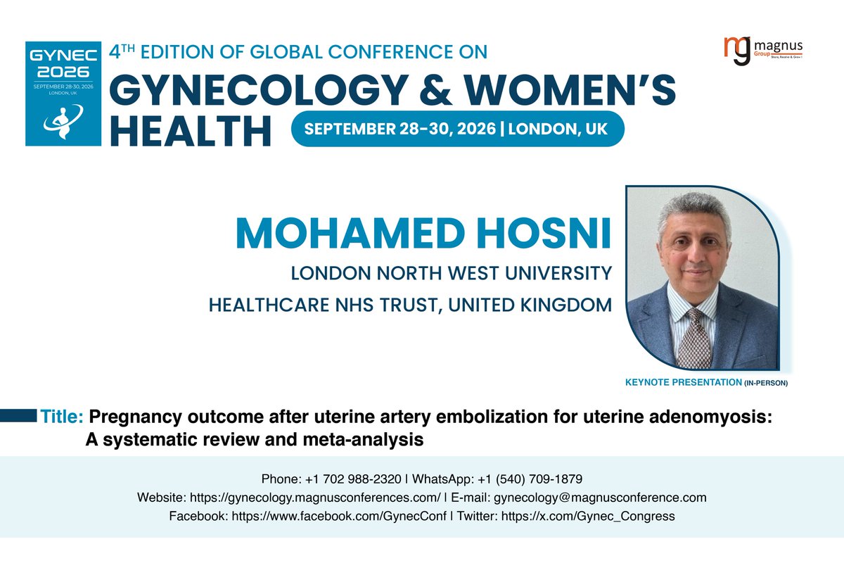 Global Conference on Gynecology & Womens Health tweet media