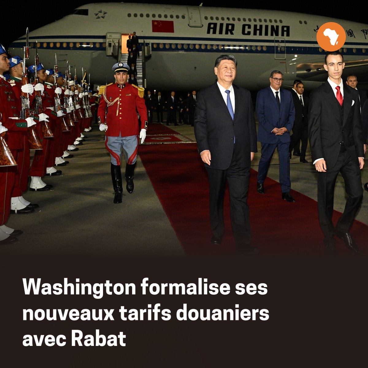 Africa_In_FR's tweet photo. MAROC | Washington vient d'officialiser auprès de l'administration marocaine ses tarifs douaniers pour l'exportation de marchandises vers les États-Unis. Une décision particulièrement attendue par les investisseurs asiatiques.
➡️ https://t.co/hCjtWCCZHF https://t.co/jzH692oksO