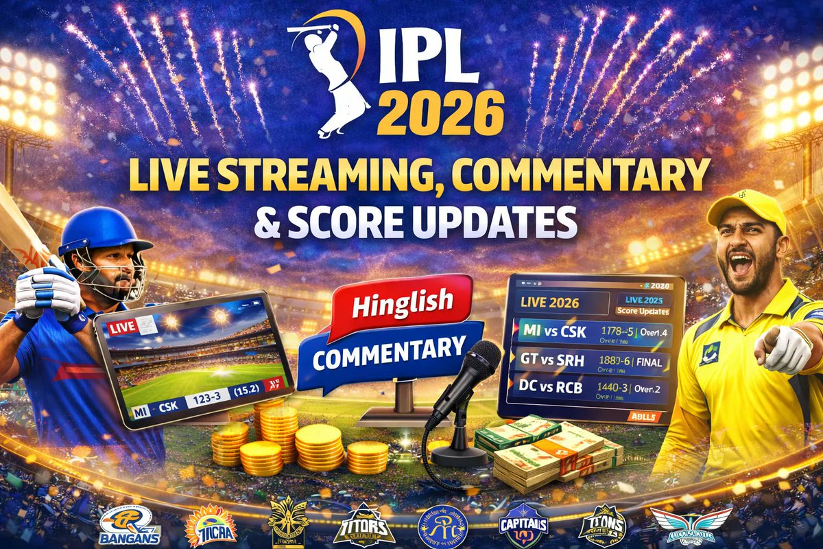 AviatorPlayGame's tweet image. 🏏 IPL 2026 Live Streaming, Commentary &amp;amp; Score Updates – Where to Watch, How to Follow &amp;amp; Stay Live #IPL2026Live #IPLScore #LiveCricket #IPLCommentary #CricketLive #ipl2026 

aviatorplaygame.com/ipl-2026-live-…