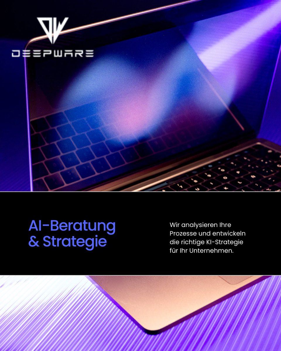 deepwaremunich's tweet photo. Von der Strategie zur Umsetzung: Wir bringen KI in Ihr Unternehmen.  Custom Development | Consulting | Integration | Automation | Support  Bereit für AI? Let's talk. https://t.co/DY3tGqMumK