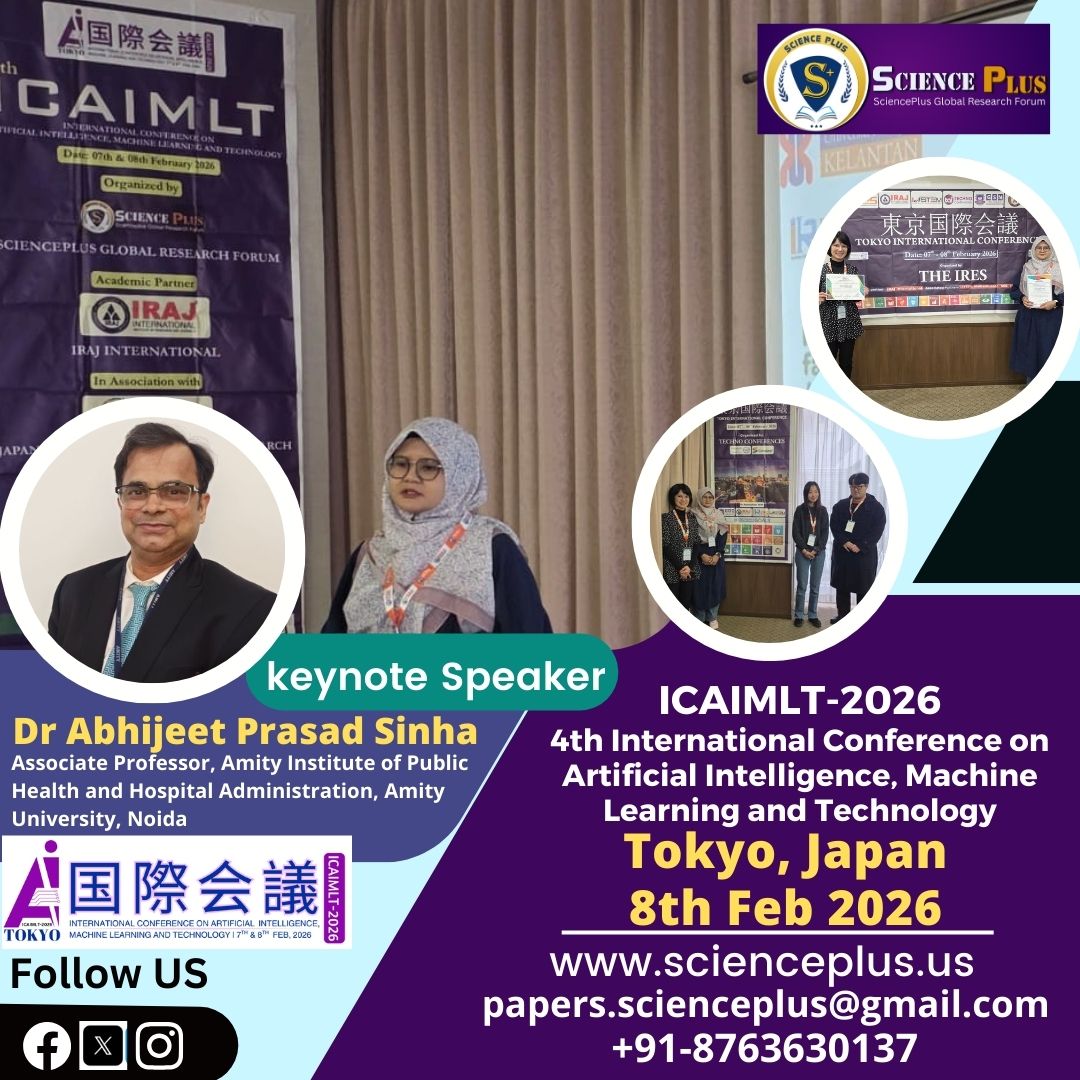thescienceplus's tweet photo. ☀️💡 Event Highlights | 🌍 The 4th ICAIMLT International Conference on Artificial Intelligence, Machine Learning &amp; Technology was successfully held on 8 Feb 2026 in Tokyo 🇯🇵

🌐 https://t.co/SUn0Z5lZw0

#ICAIMLT2026 #AI #MachineLearning #TokyoConference #SciencePlus https://t.co/9SCKu55Es8
