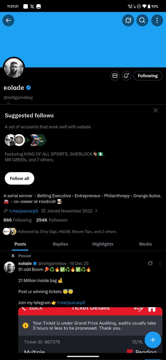 PandaAMG1's tweet photo. @officialmoore7 @twitgameboy Done. Abeg remember me ooo
9059895059 opay https://t.co/8vXFQUel8y