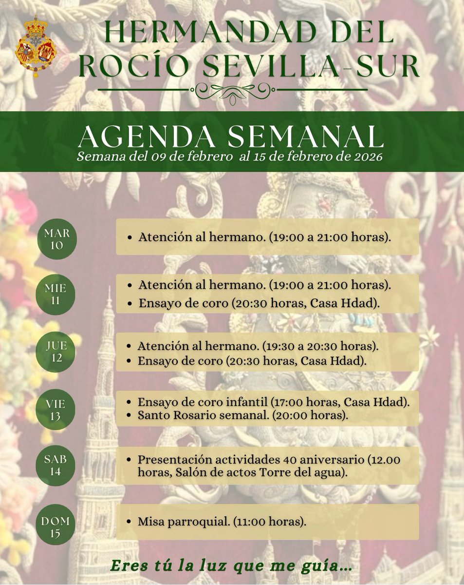 Hdad. del Rocío de Sevilla Sur tweet media