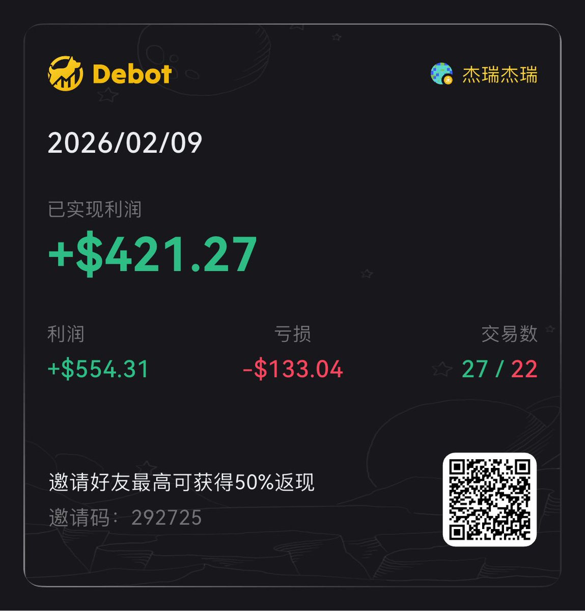 #BSC日结工 下班了，今天一路卖飞，卖飞永赚吧！
#六大门派围攻光明顶
0x7a40c80ed70e2d801b9423ac5bb599e63a044444
#yolo
0xa0979d4298aae1009428bd3c3db8d88506bb4444