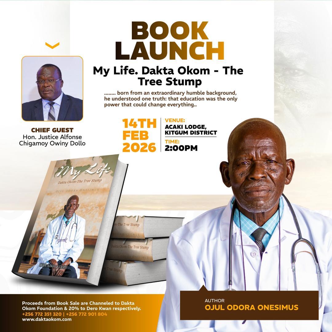 orachb's tweet photo. Feb 14th-Acaki Lodge, Kitgum.

It's more than a book launch. A celebration of the man - Dakta Okom. The; life journey, resilience &amp; sacrifices when odds were high, highs &amp; lessons. 

He restored more than Eye sight, the future for many

 I'll be there! 

https://t.co/Vw7WsYPgea https://t.co/31gZ6w8jN0
