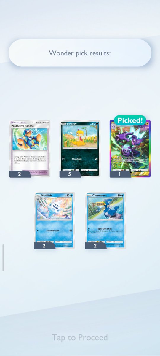 Wow what a cool rainbow card from wonder pick 😍

#PokemonTCG